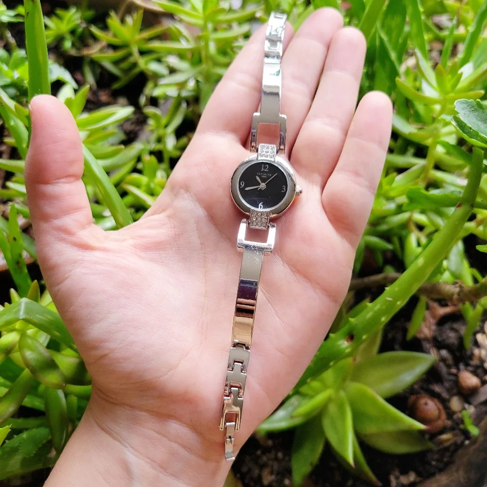 Infinite Infinity Silver Rhinestone Watch - Picture 5 of 10